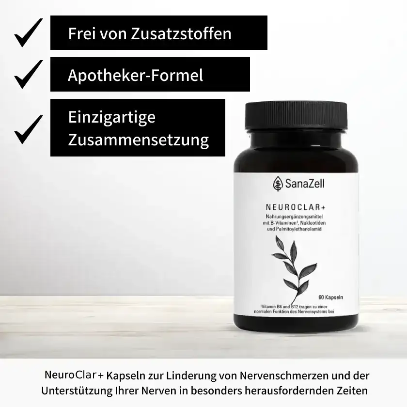 NeuroClar+ Kapseln: frei von Zusatzstoffen, Apotheker-Formel, einzigartige Zusammensetzung